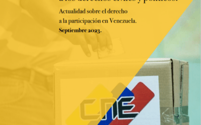 País preelectoral. Actualidad sobre el derecho a la participación en Venezuela